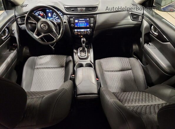 KNMAT2MV4JP550906 2018 NISSAN ROGUE Синий Вид панели приборов