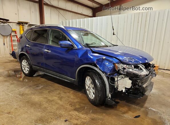 KNMAT2MV4JP550906 2018 NISSAN ROGUE Синий Передняя правая четверть