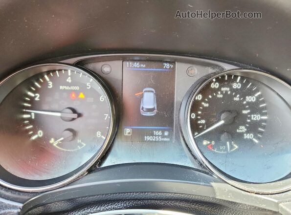 KNMAT2MV4JP590290 2018 NISSAN ROGUE Black Widok zestawu wskaźników
