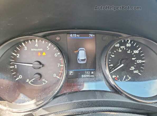 KNMAT2MV4KP502758 2019 NISSAN ROGUE Silver Սարքավորումների վահանակի տեսք