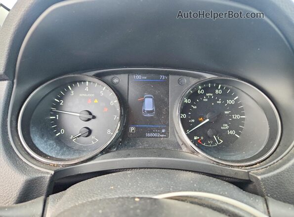 KNMAT2MV4KP503098 2019 NISSAN ROGUE Gray ხელსაწყოთა პანელის ხედი