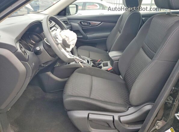 KNMAT2MV4KP533346 2019 NISSAN ROGUE Черный Вид салона спереди