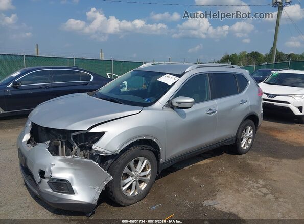 KNMAT2MV5GP601080 2016 NISSAN ROGUE Silver Vista tres cuartos delantera izquierda