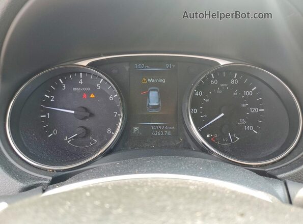 KNMAT2MV5GP627596 2016 NISSAN ROGUE Silver უკანა სავარძლების ხედი