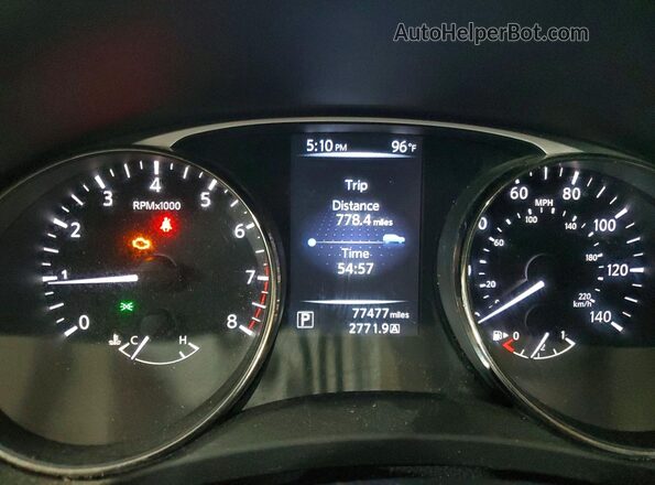 KNMAT2MV5GP628098 2016 NISSAN ROGUE Silver Widok zestawu wskaźników