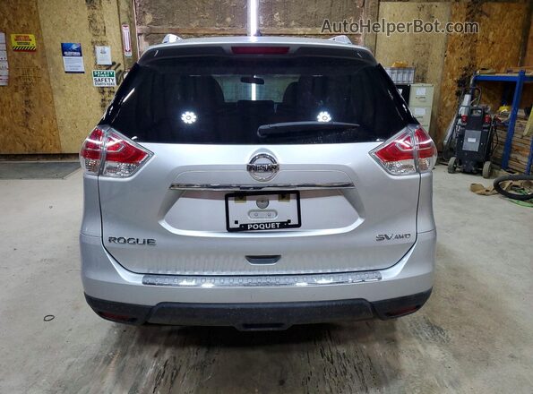 KNMAT2MV5GP628098 2016 NISSAN ROGUE Silver Widok z tyłu