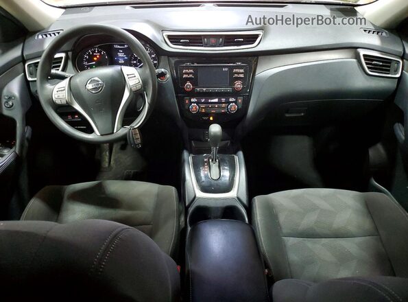KNMAT2MV5GP628098 2016 NISSAN ROGUE Silver Widok deski rozdzielczej