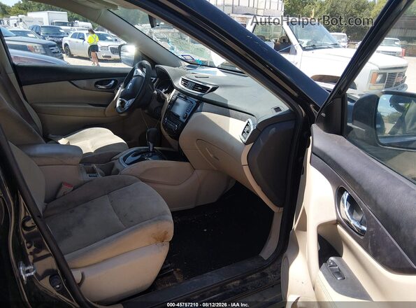 KNMAT2MV5GP635357 2016 NISSAN ROGUE Black Front interior view