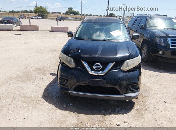 KNMAT2MV5GP635357 2016 NISSAN ROGUE Black Front view