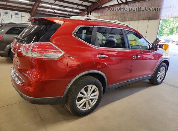 KNMAT2MV5GP641157 2016 NISSAN ROGUE Красный Задняя правая четверть
