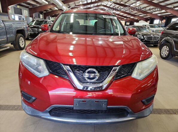 KNMAT2MV5GP641157 2016 NISSAN ROGUE Красный Вид спереди
