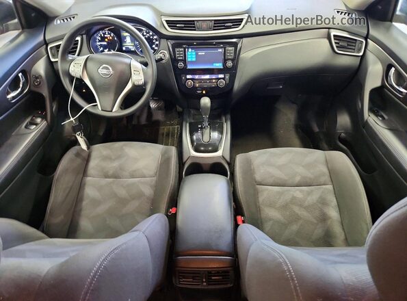 KNMAT2MV5GP641157 2016 NISSAN ROGUE Красный Вид панели приборов