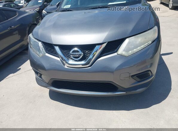 KNMAT2MV5GP660534 2016 NISSAN ROGUE Gray Widok z przodu