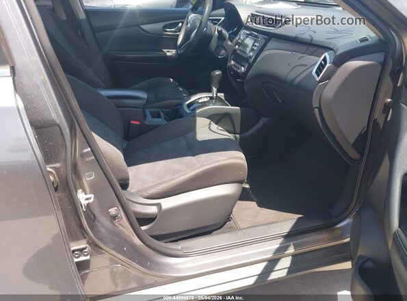 KNMAT2MV5GP660534 2016 NISSAN ROGUE Gray Widok wnętrza z przodu