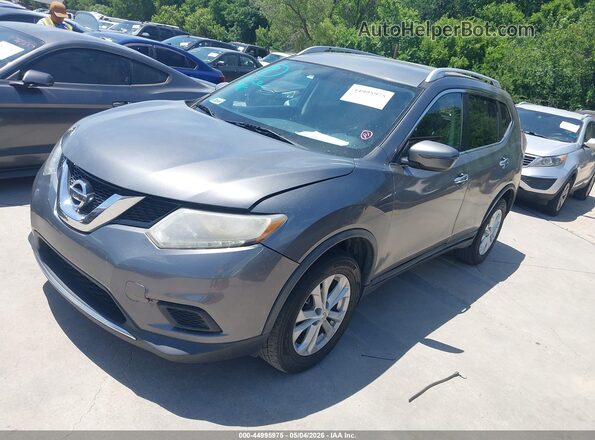 KNMAT2MV5GP660534 2016 NISSAN ROGUE Gray Przód lewy