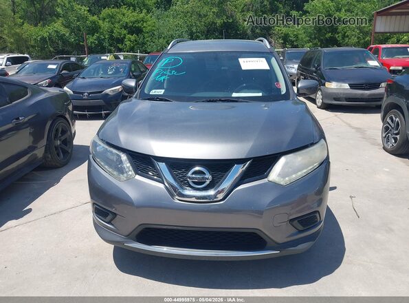KNMAT2MV5GP660534 2016 NISSAN ROGUE Gray Widok zestawu wskaźników
