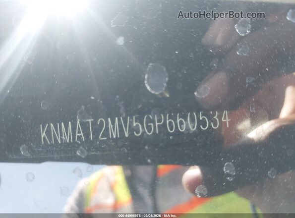 KNMAT2MV5GP660534 2016 NISSAN ROGUE Gray Widok komory silnika