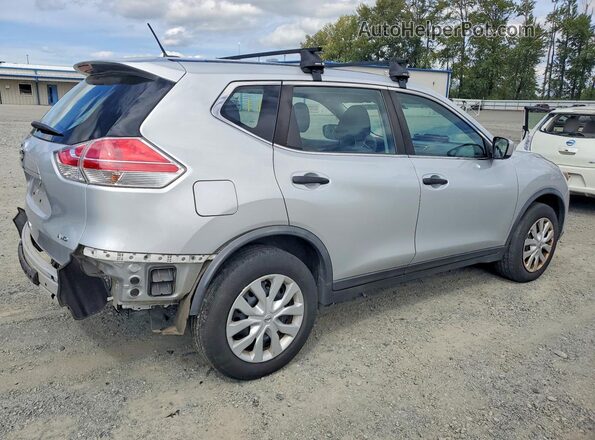 KNMAT2MV5GP667547 2016 NISSAN ROGUE Серебряный Задняя правая четверть