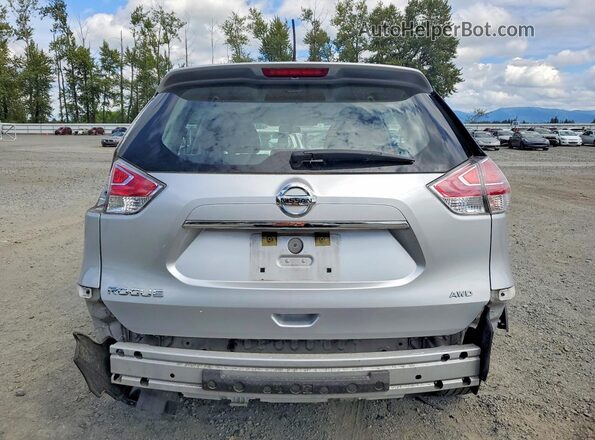 KNMAT2MV5GP667547 2016 NISSAN ROGUE Серебряный Вид сзади