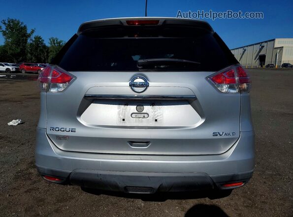 KNMAT2MV5GP705973 2016 NISSAN ROGUE Silver უკანა ხედი