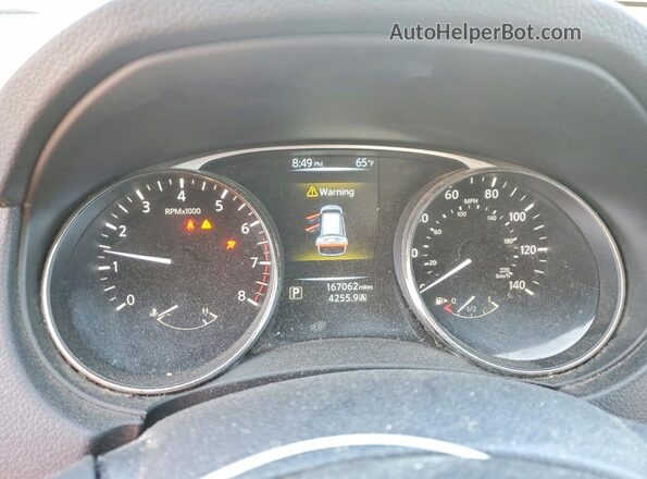 KNMAT2MV5GP705973 2016 NISSAN ROGUE Silver ხელსაწყოთა პანელის ხედი
