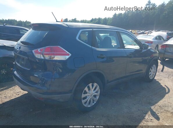 KNMAT2MV5GP713197 2016 NISSAN ROGUE Синий Задняя правая четверть