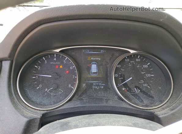 KNMAT2MV5GP720019 2016 NISSAN ROGUE Black ხელსაწყოთა პანელის ხედი