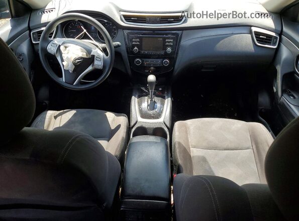 KNMAT2MV5GP720019 2016 NISSAN ROGUE Black წინა პანელის ხედი