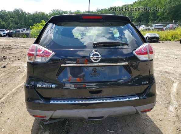 KNMAT2MV5GP720019 2016 NISSAN ROGUE Black უკანა ხედი
