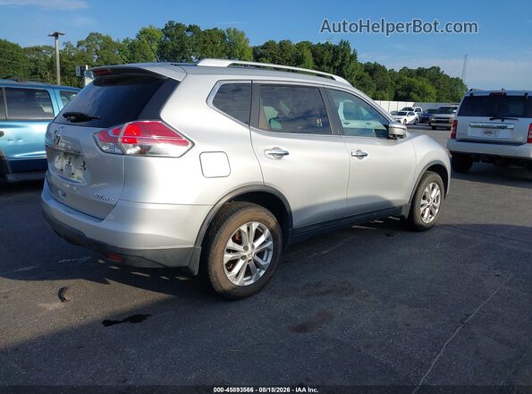 KNMAT2MV5GP733630 2016 NISSAN ROGUE Silver უკანა მარჯვენა