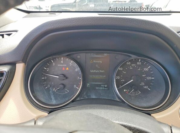 KNMAT2MV5HP566011 2017 NISSAN ROGUE Black Instrument cluster view