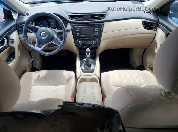 KNMAT2MV5HP566011 2017 NISSAN ROGUE Black Dashboard view