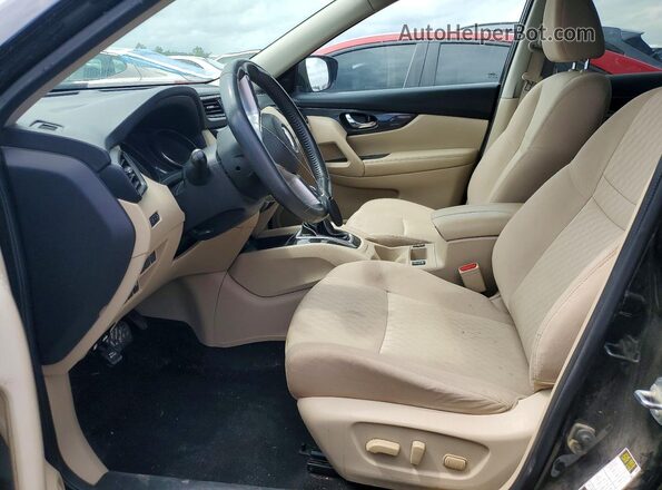 KNMAT2MV5HP566011 2017 NISSAN ROGUE Black Front interior view