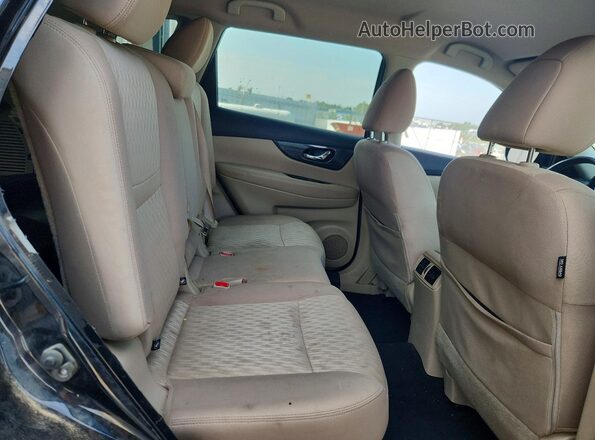 KNMAT2MV5HP566011 2017 NISSAN ROGUE Black Rear seats view