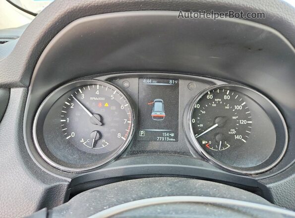 KNMAT2MV5HP582550 2017 NISSAN ROGUE Серый Вид щитка приборов