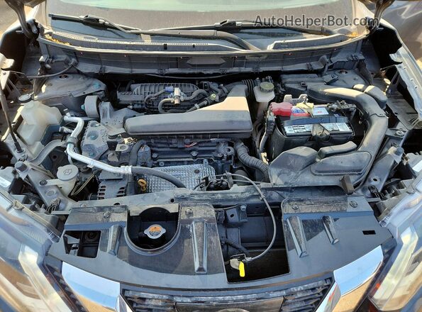 KNMAT2MV5HP582550 2017 NISSAN ROGUE Серый Вид задней части салона