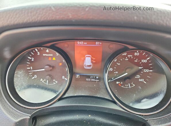 KNMAT2MV5JP523360 2018 NISSAN ROGUE Gray Widok zestawu wskaźników