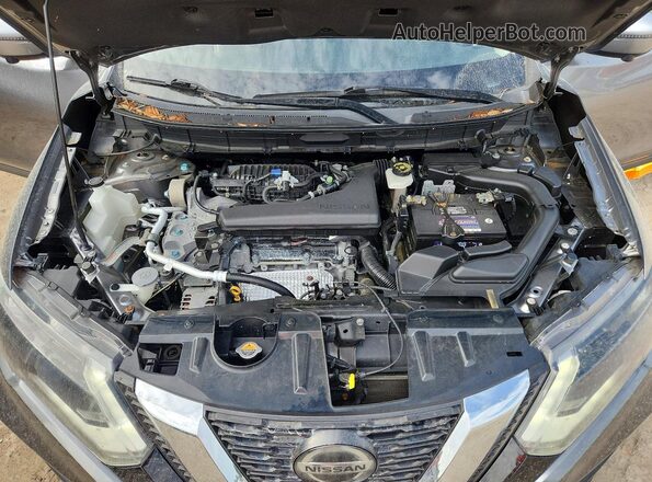 KNMAT2MV5JP523360 2018 NISSAN ROGUE Gray Widok wnętrza z tyłu