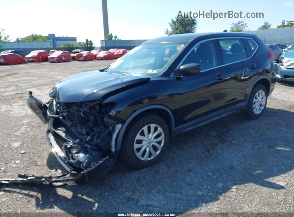 KNMAT2MV5JP534293 2018 NISSAN ROGUE Black Առջևի ձախ երեք քառորդ տեսարան