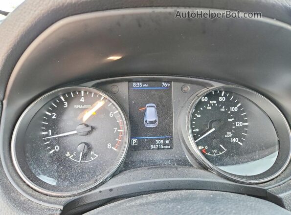 KNMAT2MV5JP563261 2018 NISSAN ROGUE Silver Սարքավորումների վահանակի տեսք