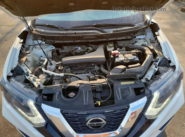KNMAT2MV5JP601412 2018 NISSAN ROGUE White Vista del compartimento del motor