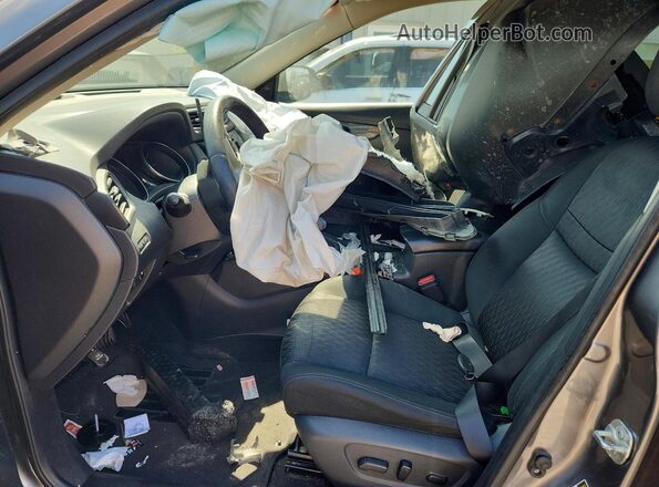 KNMAT2MV5KP523828 2019 NISSAN ROGUE Gray Widok wnętrza z przodu