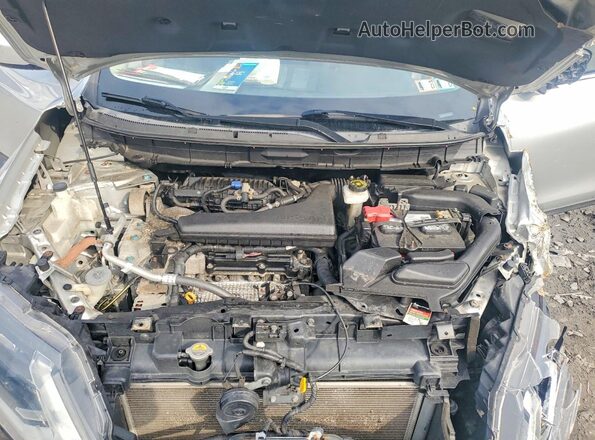 KNMAT2MV5KP533534 2019 NISSAN ROGUE Silver ძრავის განყოფილების ხედი