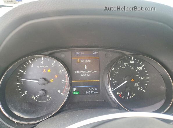 KNMAT2MV5KP533534 2019 NISSAN ROGUE Silver ხელსაწყოთა პანელის ხედი