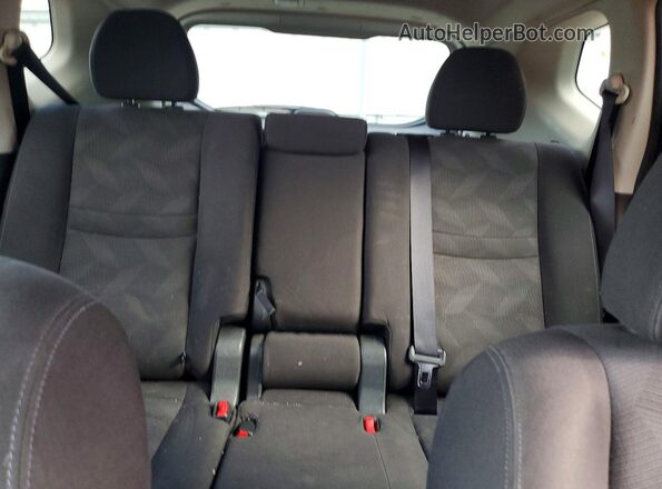 KNMAT2MV6GP633505 2016 NISSAN ROGUE Black ძრავის განყოფილების ხედი