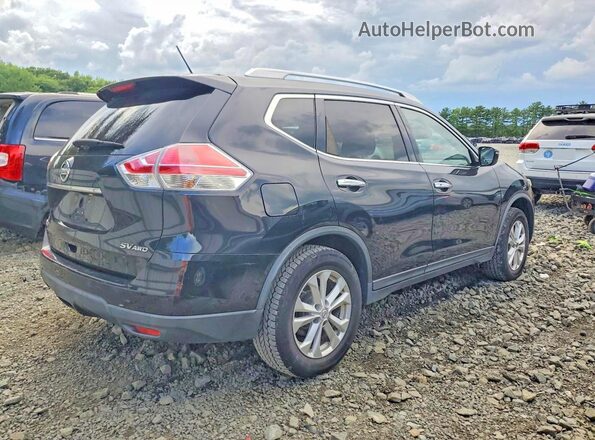 KNMAT2MV6GP633505 2016 NISSAN ROGUE Black წინა ხედი