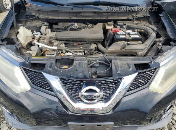KNMAT2MV6GP633505 2016 NISSAN ROGUE Black სალონის 360-გრადუსიანი ხედი
