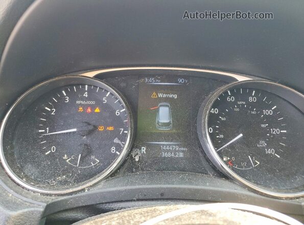 KNMAT2MV6GP638929 2016 NISSAN ROGUE Black Instrument cluster view