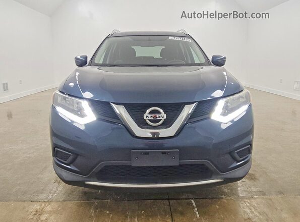 KNMAT2MV6GP644732 2016 NISSAN ROGUE Blue წინა ხედი