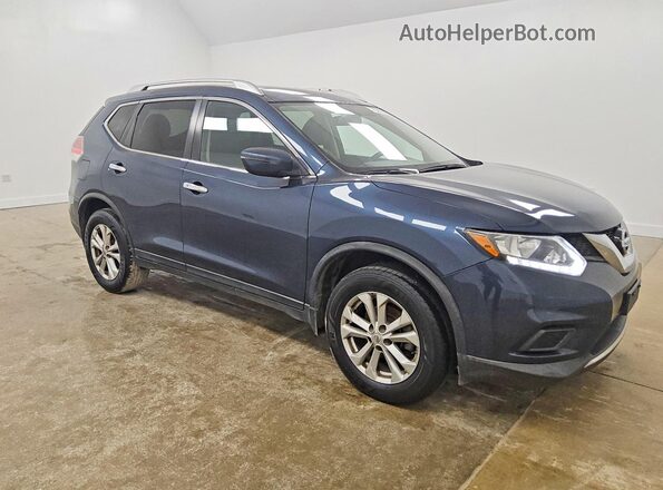 KNMAT2MV6GP644732 2016 NISSAN ROGUE Blue წინა მარჯვენა